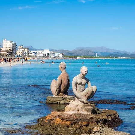 House By The Sea In Picafort With Terrace Nyaraló